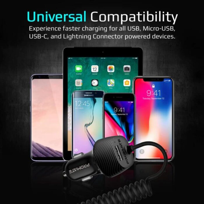 Promate VolTrip-Uni Universal Car Charger 3.4A - Image 5
