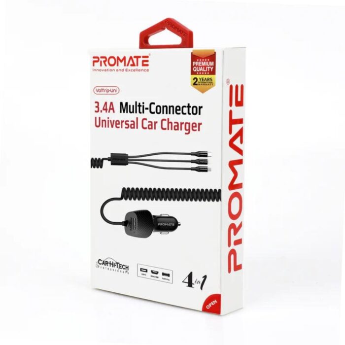 Promate VolTrip-Uni Universal Car Charger 3.4A - Image 7