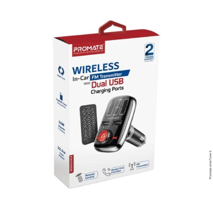 Promate Wireless In-Car FM Transmitter smarTune-3 - Image 10