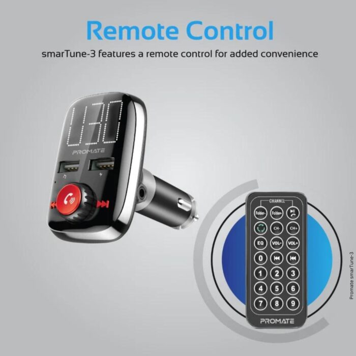Promate Wireless In-Car FM Transmitter smarTune-3 - Image 5