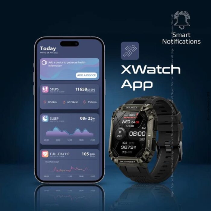 Promate Xwatch-S19 Smartwatch with BT Calling - Image 11