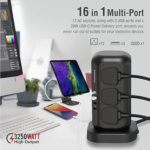 Promate PowerTower-5 Home Multi-Socket Surge - Image 4