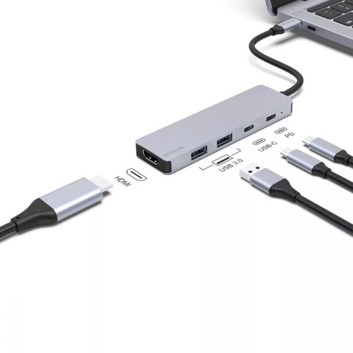 Proove Iron Link 5 in 1 HDMI USB-C Adapter - Image 2