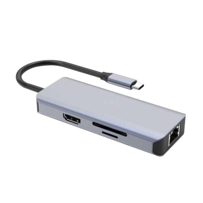 Proove Iron Link 6 in 1 HDMI Ethernet USB-C Adapter - Image 2