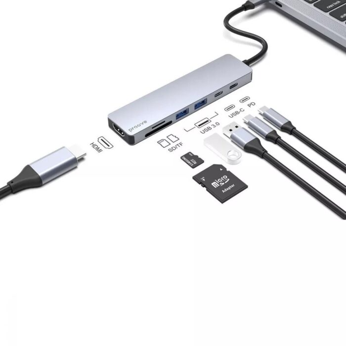 Proove Iron Link 7 in 1 HDMI USB-C Adapter - Image 2