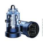 Recci 15W Dual Ports Car Charger Transparent Design RCC-N16