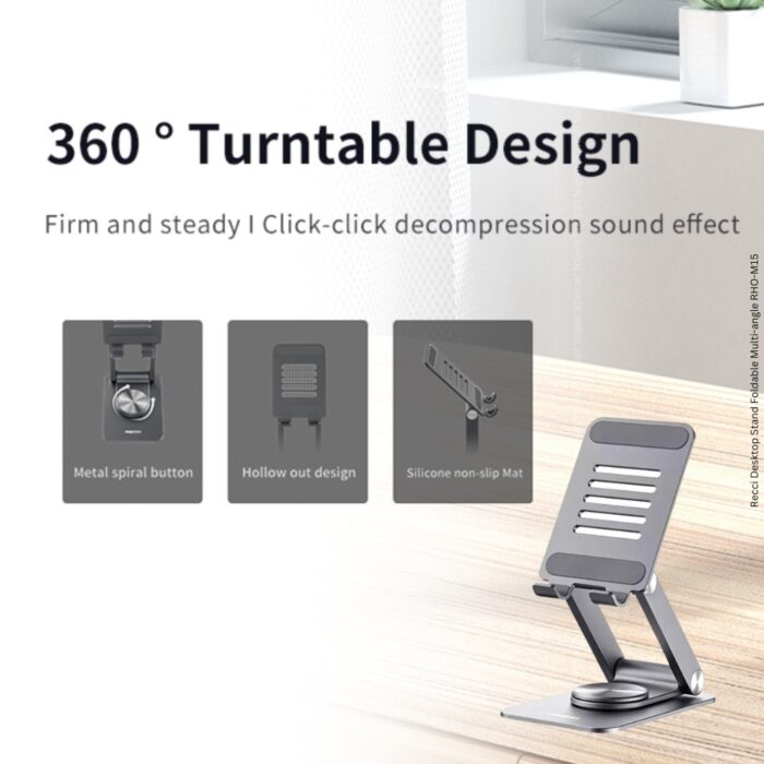 Recci Desktop Stand Foldable Multi-angle RHO-M15 - Image 2
