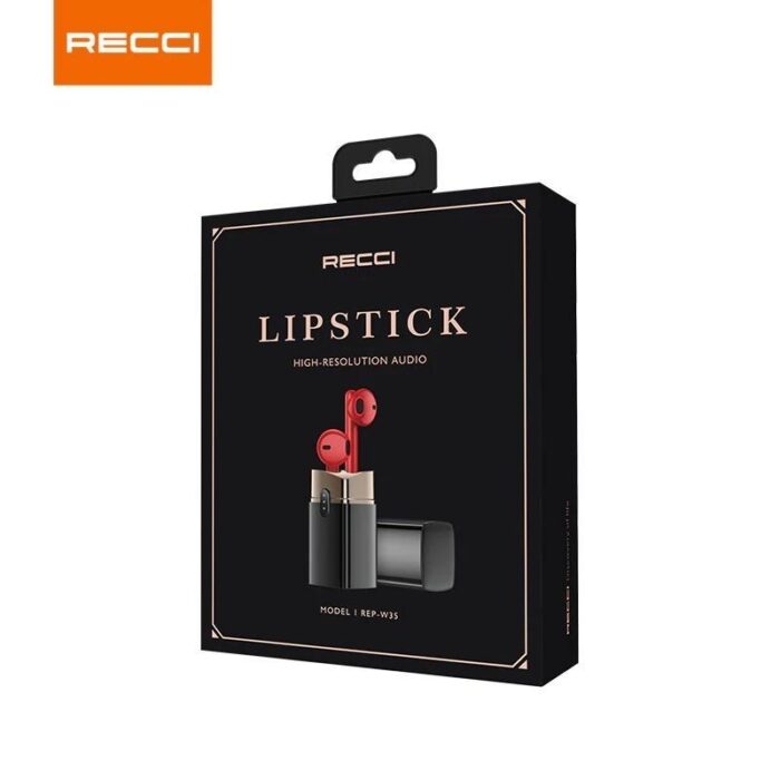 Recci Lipstick Wireless Earphone - REP-W35 - Image 4