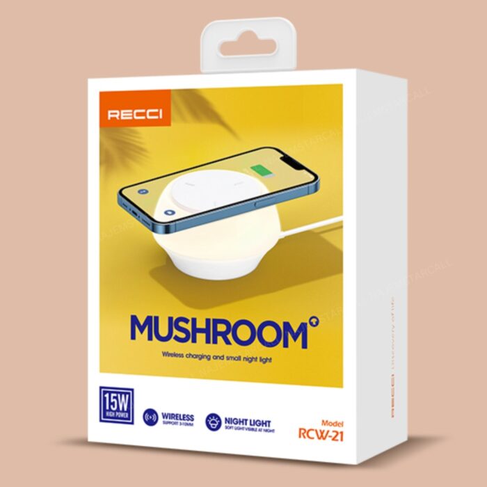 Recci Mushroom 15W Wireless Charging RCW-21 - Image 5