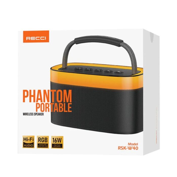 Recci Phantom Bluetooth Speaker RGB Light RSK-W40 - Image 4