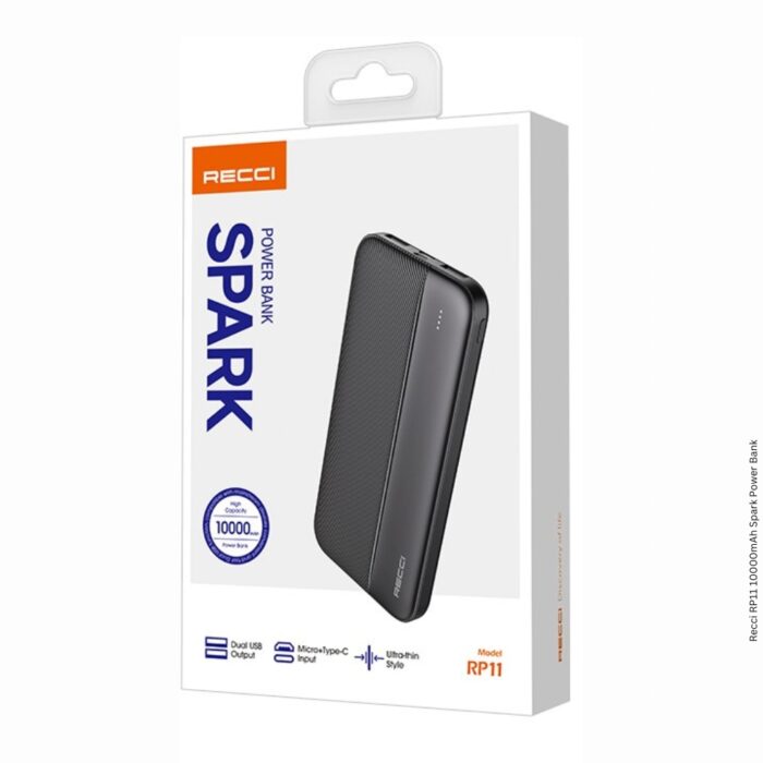Recci RP11 10000mAh Spark Power Bank - Image 3