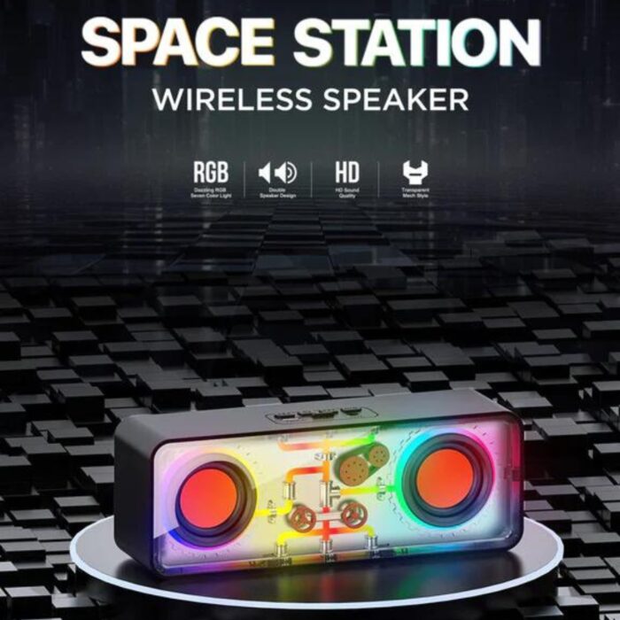 Recci Space Station Portable Bluetooth Speaker RSK-W38 - Image 2