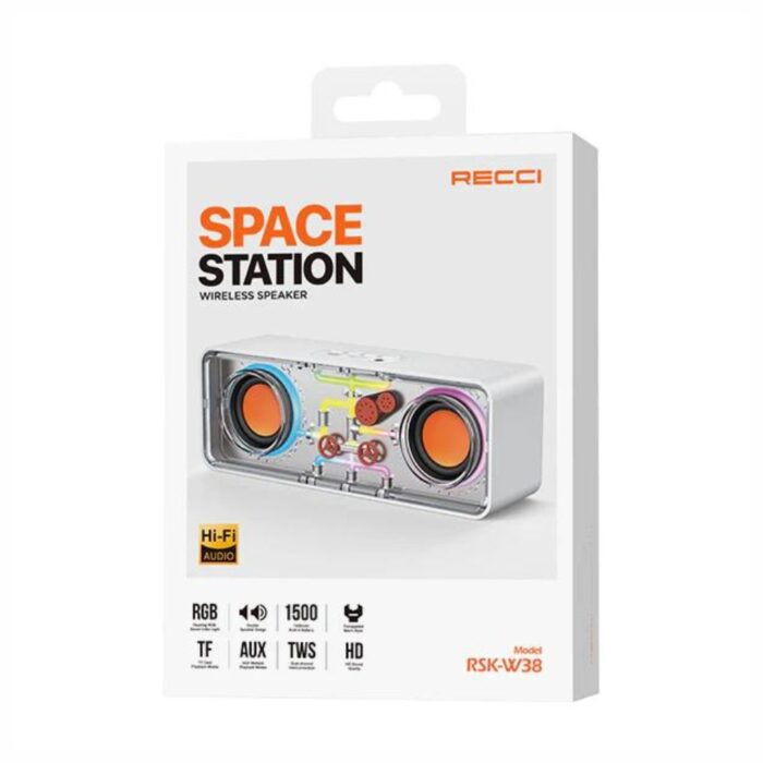 Recci Space Station Portable Bluetooth Speaker RSK-W38 - Image 5