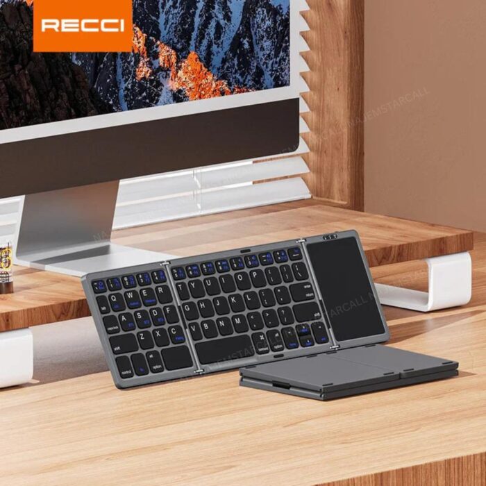 Recci Tri-Fold Touch Wireless Keyboard RCS-K01 - Image 4