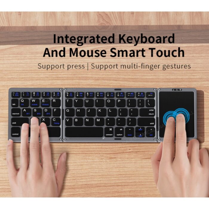 Recci Tri-Fold Touch Wireless Keyboard RCS-K01 - Image 2