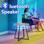 Round LED Table with Speaker and Wireless Charging - Image 2