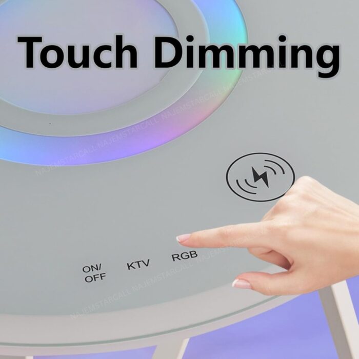 Round LED Table with Speaker and Wireless Charging - Image 5