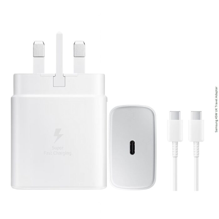 Samsung 45W Power Adapter with USB-C Cable UK - Image 2