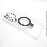 Samsung S23 Ultra Mike Magnetic Stand Transparent Cover with Camera Protection