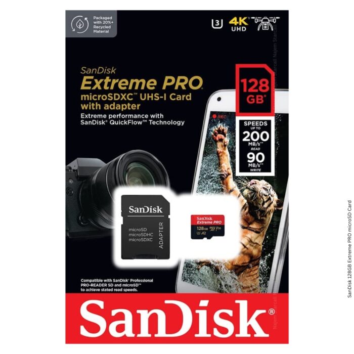 SanDisk 128GB Extreme PRO microSD Card - Image 3