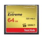 SanDisk 64GB Extreme CompactFlash Memory Card 120MBs