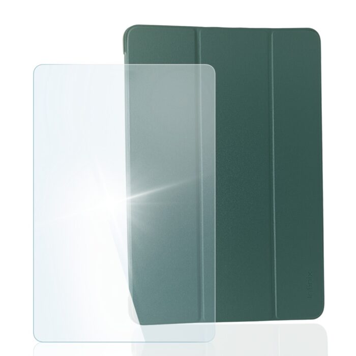 Silicone Flip Case Stand with Tempered Film for infinix XPad - Image 2