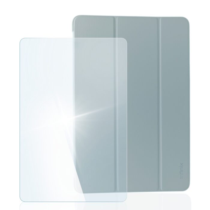 Silicone Flip Case Stand with Tempered Film for infinix XPad - Image 3
