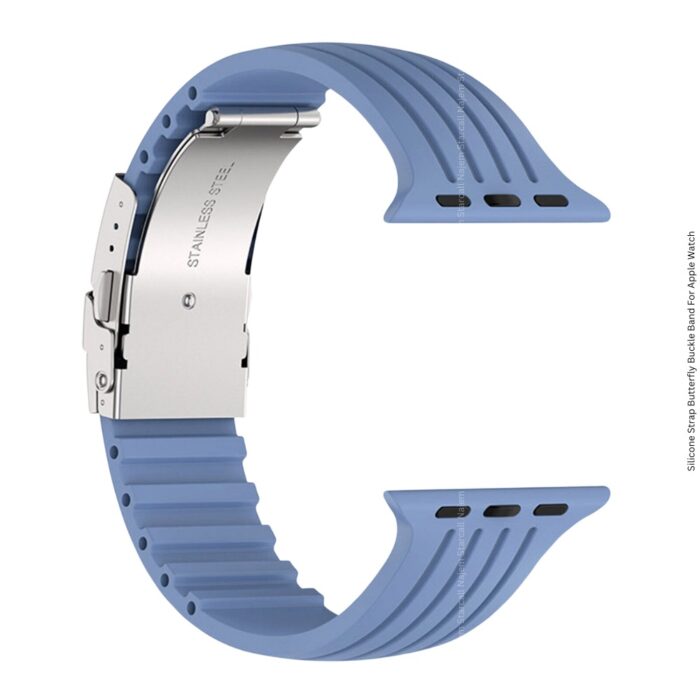 Silicone Strap Butterfly Buckle Band For Apple Watch 42 44 45 49mm - Image 10