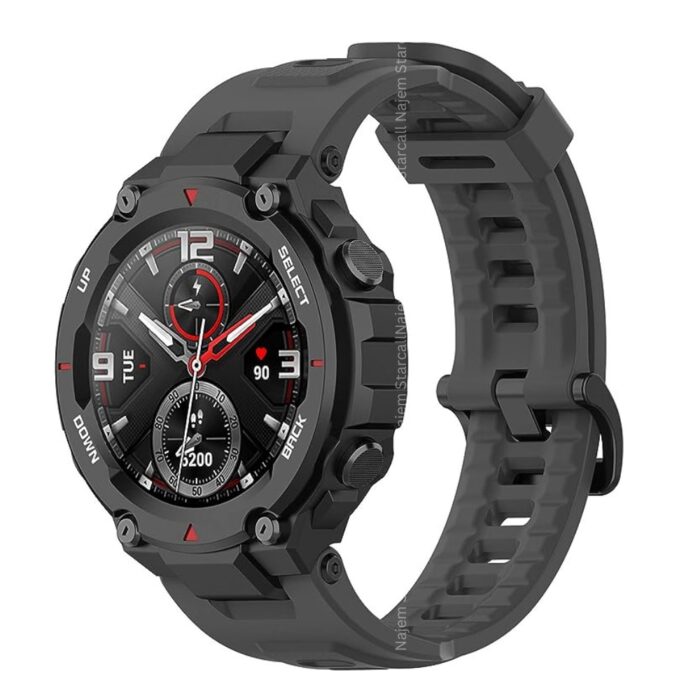 Sport Silicone Replacement Strap Wristband for Amazfit T-Rex Pro Smartwatch - Image 2