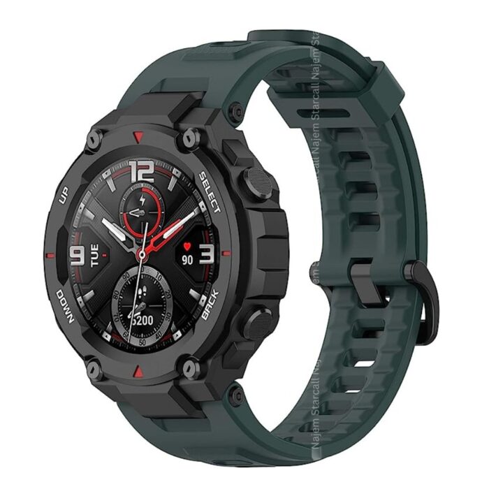 Sport Silicone Replacement Strap Wristband for Amazfit T-Rex Pro Smartwatch - Image 3