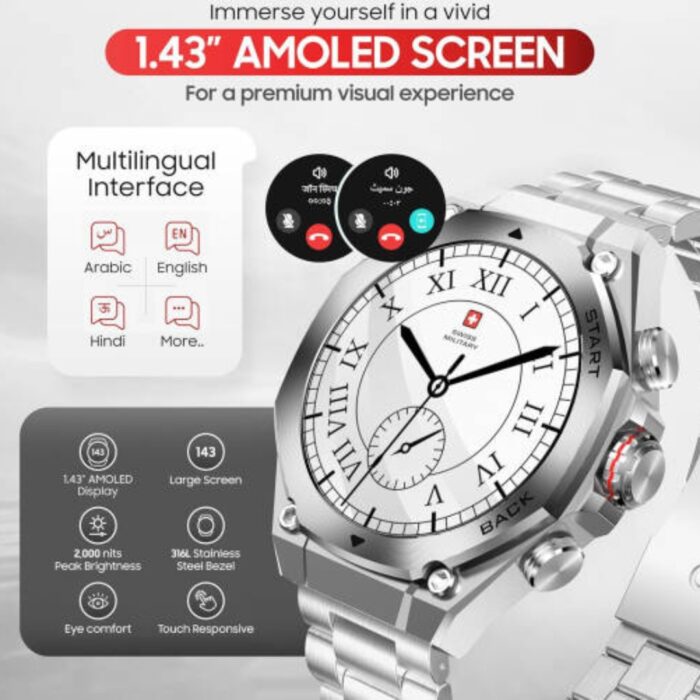 Swiss Military Dom 6 Smartwatch - Image 3