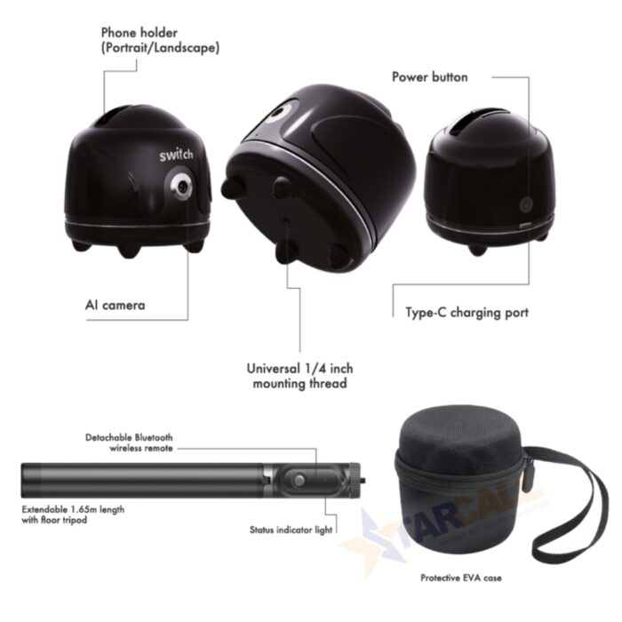 Switch Smart Selfie Face Tracking AI Gimbal - Image 5