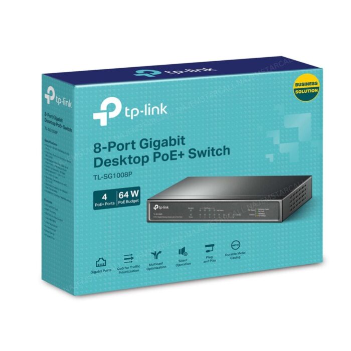 TP-Link 8 Port Gigabit Desktop PoE Switch with 4 Port PoE+ TL-SG1008P - Image 9