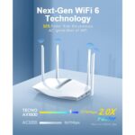 Tecno AX1800 Wifi 6 Router TR660 - Image 2