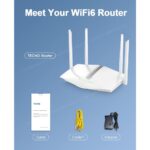 Tecno AX1800 Wifi 6 Router TR660 - Image 8