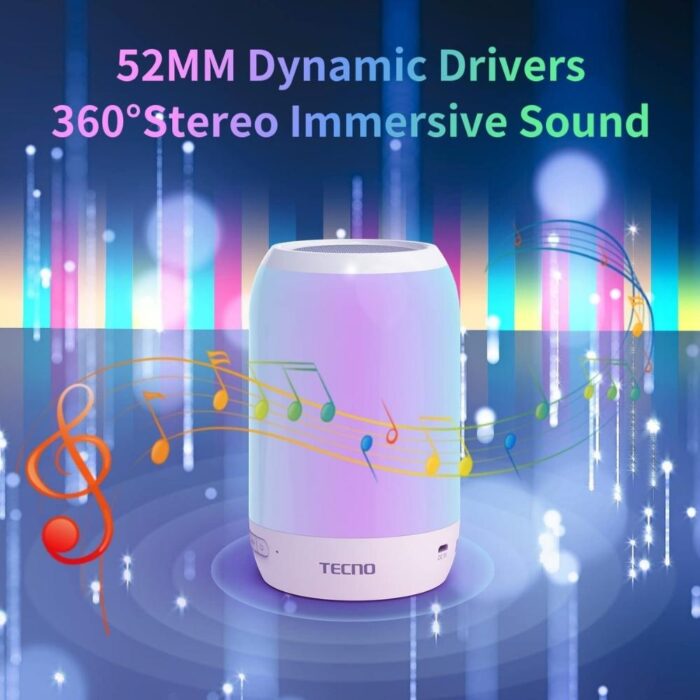 Tecno Square S2 Portable Night Light Bluetooth Speakers with Microphone - Image 6