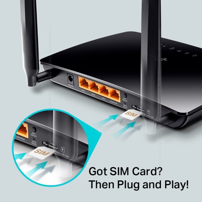 Tp-Link AC750 Wireless Dual Band 4G LTE Router MR200 - Image 3