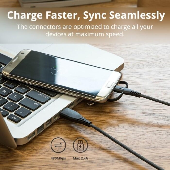 Tronsmart 3 in 1 Cable 1.2m - Image 4
