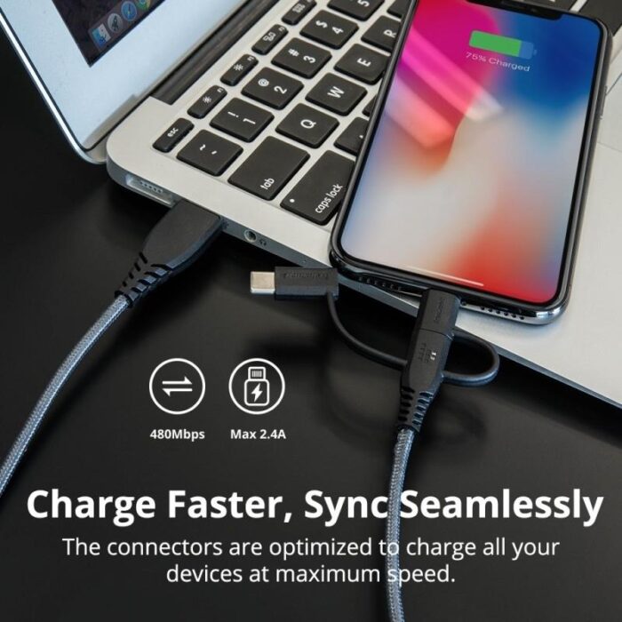 Tronsmart 3 in 1 Cable 1.2m - Image 6