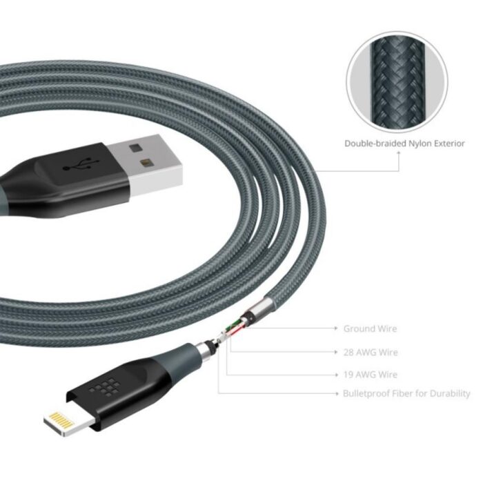 Tronsmart Double Braided Nylon Lightning Cable - Image 3