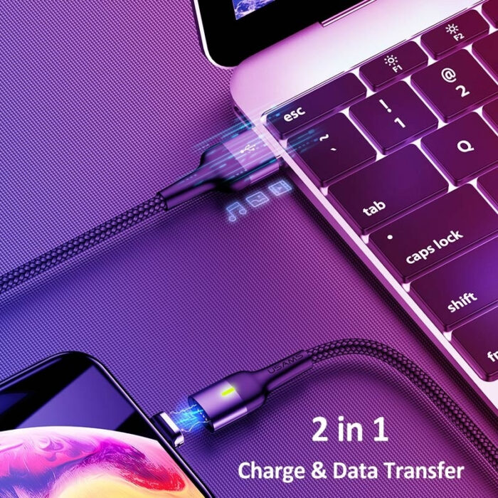 USAMS Type-C Magnetic Charging Cable - Image 3