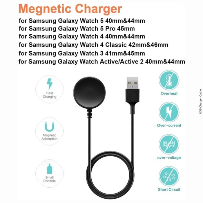 USB Charger Cable for Samsung Watch 5 and Watch 5 Pro - Image 2