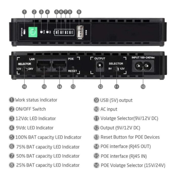 V-Link 10600mAh Portable Backup Battery - Image 4