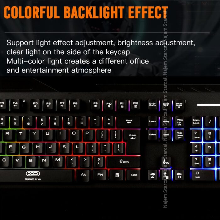 XO KB-01 RGB Gaming Keyboard - Image 4