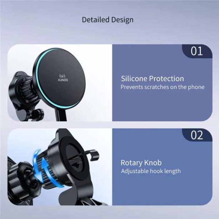 XUNDD 15W Magnetic Car Wireless Charging XDCH-081 - Image 7
