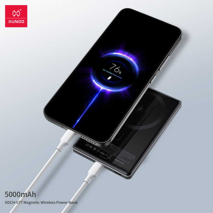 Xundd Magnetic Wireless Power Bank 5000mAh XDCH-077 - Image 4