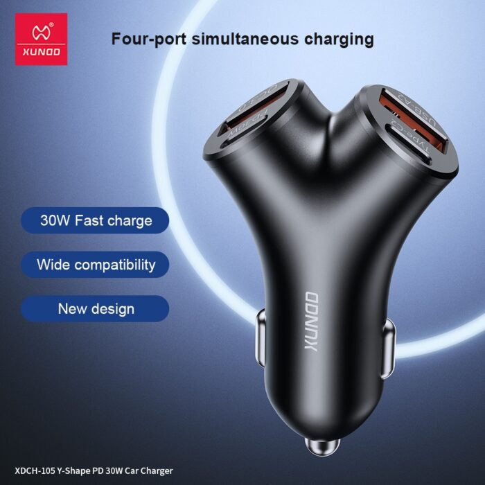 Xundd XDCH-105 Y-Shape PD 30W Car Charger - Image 7