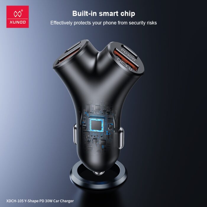 Xundd XDCH-105 Y-Shape PD 30W Car Charger - Image 2