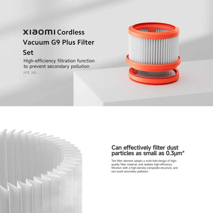 Xiaomi Vacuum Cleaner G9 Plus and G10 Plus Filter Kit - Image 2