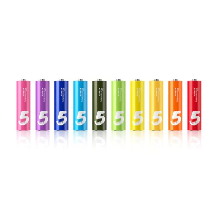 Xiaomi Z15 Alkaline Rainbow Batteries AA 10 Pcs - Image 2